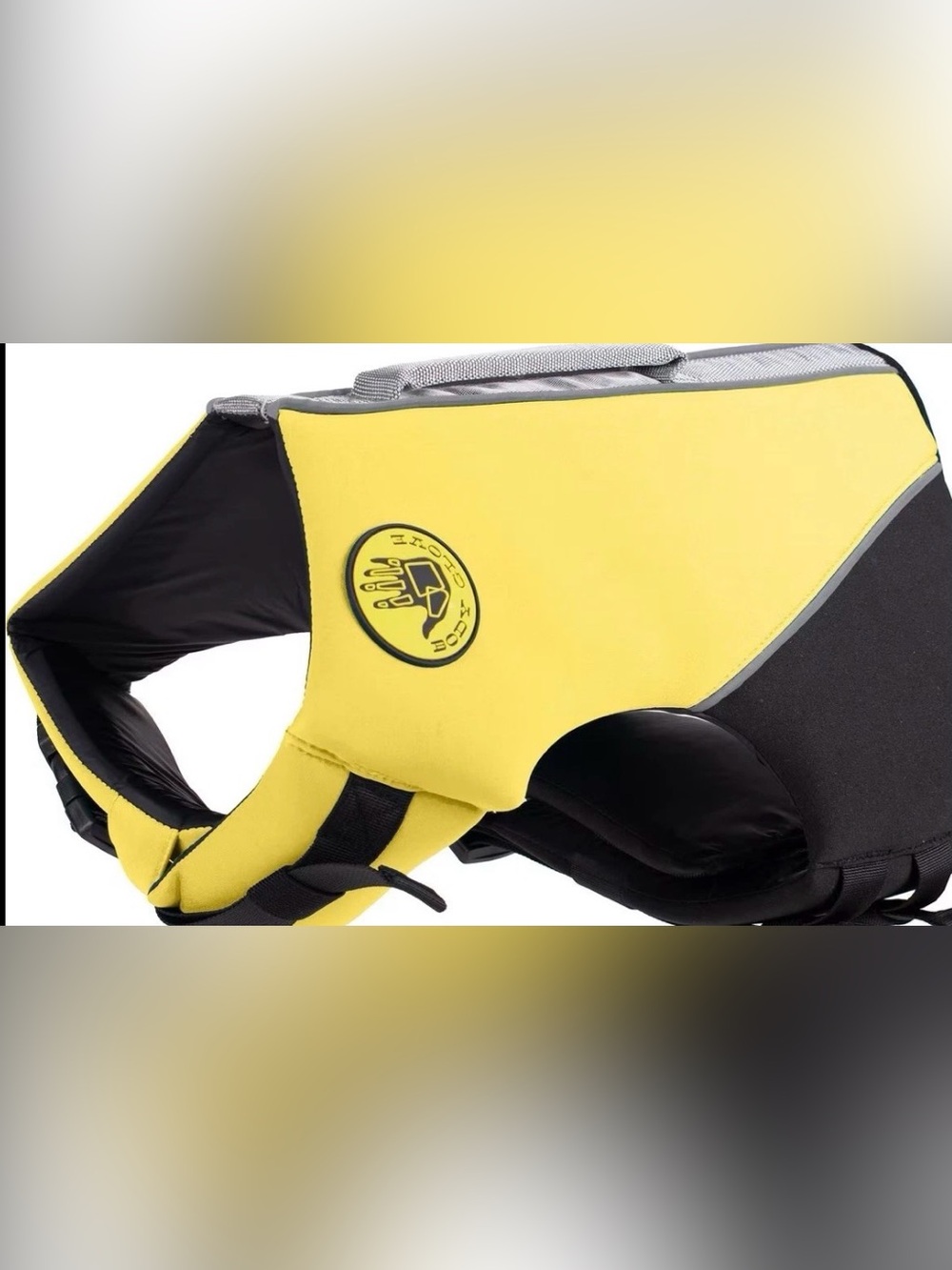 Body Glove Neoprene Dog Life Jacket, Yellow, Medium
